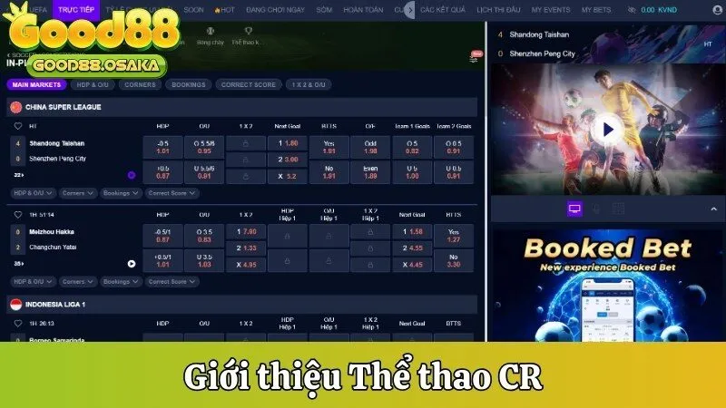 Giới thiệu Thể thao CR