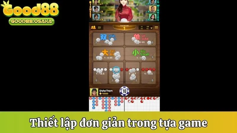 Thiết lập đơn giản trong tựa game