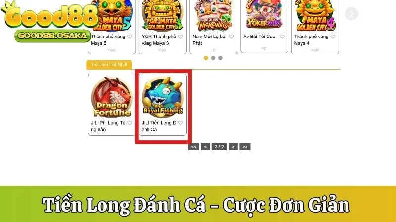 Tiền Long đánh cá